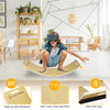 CCLIFE Balance Board Aus Holz Kinder Wackelbrett mit EVA matte, Montessori Spielzeug