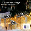 LED Christmas Light Up Sparkle Gift Boxes