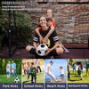 ZERRO Fussballtor Outdoor 240 x 85 x 160cm Schwarz mit Fußball