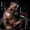 ZERRO Rubber Dumbbells Set with Solid Handle Weights 12 pcs