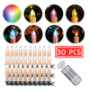 Beige LED Christmas Candle Lights 20 30 40 pcs