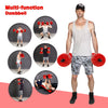 ZERRO Dumbbell with Barbell Bar 2 x 10 kg, 2 x 15 kg, 2 x 20 kg Red