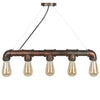 Pendant Light Water Pipe 5 Bulbs E27