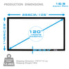 Projector Screen Fixed Frame Wall Mountable