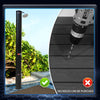 CCLIFE Solardusche 35L mit Bodenplatte Solar Gartendusche Pooldusche Regendusche Außendusche Garten Brause warmes Wasser