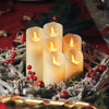 LED Candles Real Wax or Plastic 3/5 pcs
