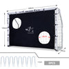 ZERRO Fussballtor Outdoor 180cm Weiss mit Torwand