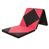 ZERRO Rosy Red & Black Foldable Gymnastics Mat