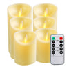 LED Candles Real Wax or Plastic 3/5 pcs