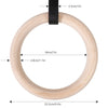 ZERRＯ Wooden Gymnastic Rings