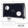 ZERRO Fussballtor Outdoor 180cm Schwarz mit Torwand und Fussball