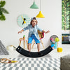 CCLIFE Balance Board Aus Holz Kinder Wackelbrett mit EVA matte, Montessori Spielzeug