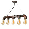 Pendant Light Water Pipe 5 Bulbs E27