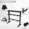 ZERRO Weight Bar Rack Squat Barbell Rack Black 002