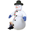Self Inflating LED Snowman Polyester-Nylon