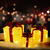 LED Christmas Light Up Sparkle Gift Boxes