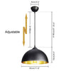Ceiling Light Vintage Black