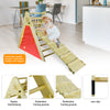 CCLIFE Kletterdreieck mit Rutsche ab 1 Jahr Klappbar Montessori Klettergerüst Indoor Pikler Dreieck