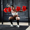 ZERRO Dumbbell with Barbell Bar 2 x 10 kg, 2 x 15 kg, 2 x 20 kg Red
