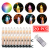 Beige LED Christmas Candle Lights 20 30 40 pcs