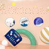 Foldable Baby Playpen Blue White