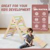 CCLIFE Kletterdreieck mit Rutsche ab 1 Jahr Klappbar Montessori Klettergerüst Indoor Pikler Dreieck