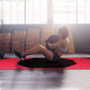 ZERRO Black&Rosy Red Foldable Gymnastics Mat