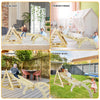 CCLIFE Klettergerüst Indoor Kletterdreieck mit Rutsche und Kletterbogen ab 1 jahr Montessori Pikler Dreieck