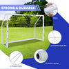 ZERRO Fussballtor Outdoor 240 x 85 x 160cm Weiss 2er