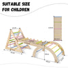 CCLIFE Klettergerüst Indoor Kletterdreieck mit Rutsche und Kletterbogen ab 1 jahr Montessori Pikler Dreieck