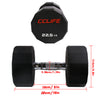 ZERRO Rubber Dumbbells Set with Solid Handle Weights 12 pcs