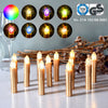 Gold LED Christmas Candle Lights 20 30 40pcs