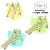 CCLIFE Kletterdreieck mit Rutsche ab 1 Jahr Klappbar Montessori Klettergerüst Indoor Pikler Dreieck