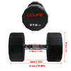ZERRO Rubber Dumbbells Set with Solid Handle Weights 12 pcs