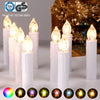 White LED Christmas Candle Lights 20 30 40 pcs