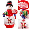 LED Snowman with snowfall