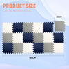 Puzzle Mats Blue&White&Grey
