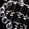 Crystal Ceiling Chandelier Ø 25 cm 1 x GU10
