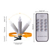 Silver LED Christmas Candle Lights 20 30 40 pcs