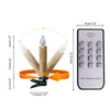 Gold LED Christmas Candle Lights 20 30 40pcs