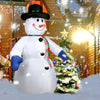 Self Inflating LED Snowman Polyester-Nylon