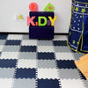 Puzzle Mats Blue&White&Grey