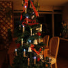 Silver LED Christmas Candle Lights 20 30 40 pcs