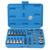 T-Star Torx Bit and Socket Tool Set CRV 5/16" 3/8" 34 pcs