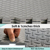 ZERRO EVA flooring mats 30x30 black+gray