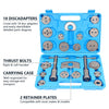 Universal Brake Caliper Rewind Tool Disc Brake Piston Spreader Brake Piston Wind Back Tool 22 pcs