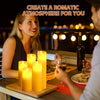 LED Candles Real Wax or Plastic 3/5 pcs