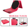 ZERRO Black&Rosy Red Foldable Gymnastics Mat