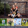 ZERRO Fussballtor Outdoor 180cm Schwarz mit Torwand und Fussball
