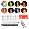 White LED Christmas Candle Lights 20 30 40 pcs